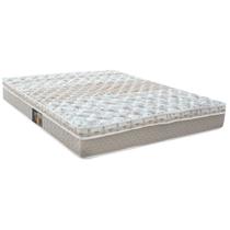 Colchão Casal King Mola Class Pocket Euro 180x200x25cm Branco/Bege - Castor