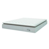 Colchão Casal King Molas Ensacadas City Pillow Top 193x203x23cm Branco / Bege Hellen - Suporta até 110kg por Pessoa Colchão Casal King Molas Ensacadas City Pillow Top 193x203x23cm Branco / Bege Hellen - Suporta até 110kg por Pessoa