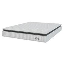 Colchão Casal King Molas Ensacadas City Pillow Top Branco / Preto Hellen Branc/cza Colchão Casal King Molas Ensacadas City Pillow Top Branco / Preto Hellen Branc/cza