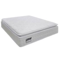 Colchão Casal King Molas Ensacadas Gazin Com Pillow Tower New 193x203x35cm Branco Branco
