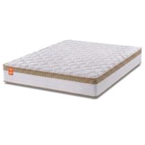 Colchão Casal King Molas Ensacadas Real 193x203x27cm Branco / Bege Inducol - Suporta até 130kg por Pessoa Colchão Casal King Molas Ensacadas Real 193x203x27cm Branco / Bege Inducol - Suporta até 130kg por Pessoa