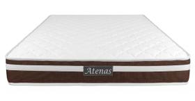 Colchao Casal Mola Ensacada Atenas Marrom 22x138x188 - Comfort Prime Colchao Casal Mola Ensacada Atenas Marrom 22x138x188 - Comfort Prime