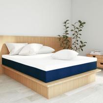 Colchão Casal Mola Ensacada Guldi Firme (25x138x188) Azul e Branco Colchão Casal Mola Ensacada Guldi Firme (25x138x188) Azul e Branco
