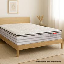 COLCHÃO CASAL MOLA RECONFLEX PROTETTORE PILLOW TOP VISCOELASTICA 138x188x32