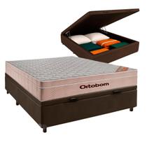 Colchão Casal Molas Ensacadas + Bau Blindado - Airtech Ortobom