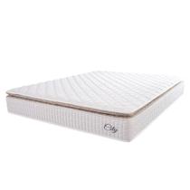 Colchão Casal Molas Ensacadas City Pillow Top 138x188x23cm Branco-bege Hellen Branco-bg Colchão Casal Molas Ensacadas City Pillow Top 138x188x23cm Branco-bege Hellen Branco-bg