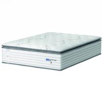 Colchão Casal Molas Guarda Costas Max Com Pillow 138x188x40cm Branco/Cinza Probel
