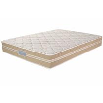 Colchão casal Ortho Queen largura 1,58 Unique em molas enscadas individualmente com 25 cm altura bege