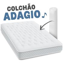Colchão Casal Ortopédico Adagio a Vácuo 100% Espuma 138x188x14cm Maestro Colchões