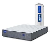 Colchão Casal Probel Molas Ensacadas 138x188x30 Day Springs a Vácuo Branco/Cinza