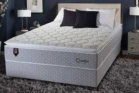 Colchão Casal Quartzo 138x188x33 Cinza/Branco c/ Molas Ensacadas Colchão Casal Quartzo 138x188x33 Cinza/Branco c/ Molas Ensacadas