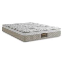 Colchão Casal Queen Cristal Molas Ensacadas 158x198x23cm Bege / Branco Colchão Casal Queen Cristal Molas Ensacadas 158x198x23cm Bege / Branco