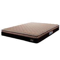 Colchão Casal Queen Espuma D33 Pillow Top Millenium 158x198x19cm Marrom Hellen - Suporta Até 120 Kg Marrom