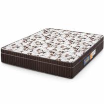Colchão Casal Queen Espuma Orthoface Polar 158x198x25cm Marrom - Suporta Até 120kg Por Pessoa