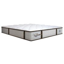 Colchão Casal Queen Molas Ensacadas Gazin Com Pillow Veneza Branco / Marrom 158x198x30cm