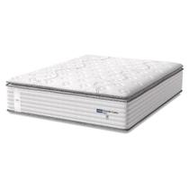 Colchão Casal Queen Molas Guarda Costas Max Pillow Top 158x198x40cm Bege / Branco Probel - Suporta até 180kg por Pessoa