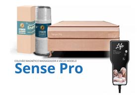 Colchão Casal SHOX a Vácuo Com Vibromassagem Ortopédico SENSE PRO 188x138x25cm