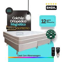 Colchão Casal Shox Supremo Com Vibromassagem Ortopédico 188x138x035cm