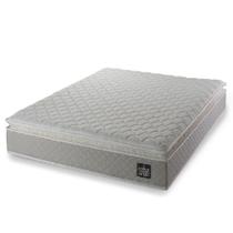 Colchão Casal Strong Pillow Top Espuma D45 138x188x24cm Bege - Suporta até 150kg por Pessoa Colchão Casal Strong Pillow Top Espuma D45 138x188x24cm Bege - Suporta até 150kg por Pessoa