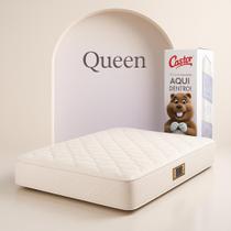 Colchão Castor Comfort D33 Na Caixa A Vácuo 158x188 Queen Creme