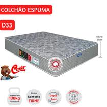 Colchão Castor Espuma D33 Sleep Max Viúva 128x188x25 Linha Firme de Alto Padrão Conforto Suporte e Durabilidade Premium