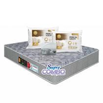 Colchão Castor Espuma Sleep Max D33 Queen Size 158x198x25cm - Super Combo Feito Pra Você!