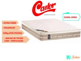 Colchão Castor King Premium Tecnopedic 193x203x30 (Linha Alta e Firme) - Colchão Castor Premium Tecnopedic King 193x20