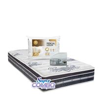 Colchão Castor Silver Star Híbrido Air Pkt One Face Solteiro 88x188x32cm - Super combo feito pra você!