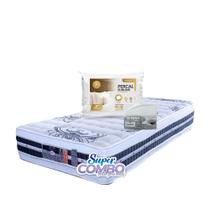 Colchão Castor Silver Star Tecnopedic Double Face Solteiro 88x188x34cm - Super combo feito pra você! Colchão Castor Silver Star Tecnopedic Double Face Solteiro 88x188x34cm - Super combo feito pra você!