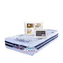 Colchão Castor Silver Star Tecnopedic Double Face Solteiro Americano 96x203x34cm - Super combo feito pra você!