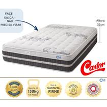Colchão Castor Silver Star Tecnopedic One Face Casal 138x188x32 Colchão Castor Silver Star Tecnopedic One Face Casal 138x188x32