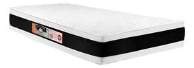 Colchão Castor Solteiro Black White Espuma D45 0,78x1,88x0,27 Double Face Cor Preto/Branco