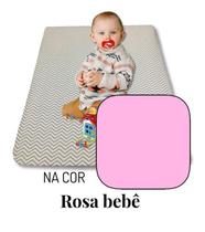 Colchão Colchonete De Bebê Infantil Com Zíper 90X60 Rosa Bb