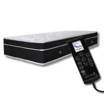 Colchão Com Controle Massagem Solteiro 0,88x1,88 cor Preto ALLMAG