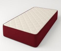 Colchão D33 88x188x20 - Lateral Vinho PREMIUM
