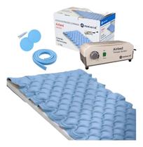 Colchão De Ar Pneumático C/ Sistema De Alivio De Pressão Alternada Air Plus Com Compressor