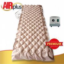 Colchão De Ar Pneumático C/ Sistema De Alivio De Pressão Alternada Air Plus Com Compressor Dellamed