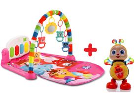 Colchão De Atividades Rosa Para Bebes E Abelha Toca Musica - DM Toys e Color Baby