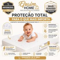 Colchão de Berço Chiqueirinho Moisés 100x70x10 Impermeável Colchão de Berço Chiqueirinho Moisés 100x70x10 Impermeável
