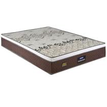 Colchão de Casal Queen Gazin Stone Plus D45 misto altura de 28 cm 158x198 Marrom Branco