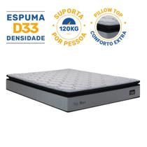 Colchão de Espuma D33 Pillow Top Maxx Casal 138cm