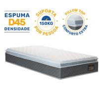Colchão de Espuma D45 Pillow Top Fort Comfort Solteiro 88 cm Colchão de Espuma D45 Pillow Top Fort Comfort Solteiro 88 cm
