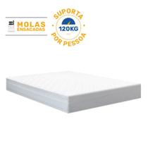 Colchão de Molas Ensacadas Classic Maxx White Casal 138cm