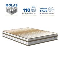 Colchão de Molas Ensacadas Double Face Pillow Euro Alfa Probel Casal 138cm