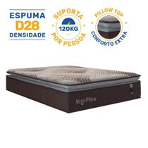 Colchão de Molas Ensacadas Mega Pillow Casal 138cm