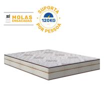 Colchão de Molas Ensacadas One Face Luxury Casal 138cm