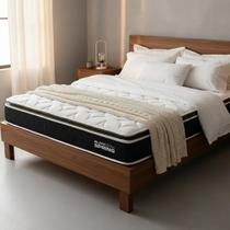 Colchão de Molas Ensacadas Pillow Top Black Spring D70 Casal 138cm Colchão de Molas Ensacadas Pillow Top Black Spring D70 Casal 138cm