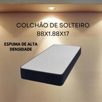 Colchão De Solteiro, Cinza em Espuma D28 , Dupla Face , Pode ser Utilizado dos Dois Lados , Bordado ,Envio Imediato Colchão De Solteiro, Cinza em Espuma D28 , Dupla Face , Pode ser Utilizado dos Dois Lados , Bordado ,Envio Imediato