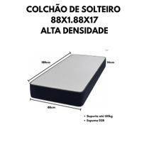Colchão De Solteiro ,Cinza Em Espuma D28,Dupla Face,Pode ser Utilizado dos Dois Lados Bordado,Envio Imediato . Colchão De Solteiro ,Cinza Em Espuma D28,Dupla Face,Pode ser Utilizado dos Dois Lados Bordado,Envio Imediato .