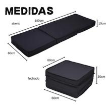 Colchão de Solteiro Dobrável Espuma D28 para Dormir com Mais Conforto.